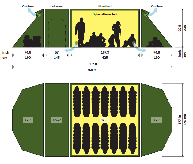Hilleberg Stalon dimension