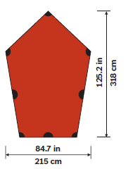 Hilleberg Tarp 5 dimension