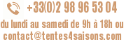 Nous contacter +33(0)2 98 96 53 04
